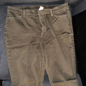 Light green olive skinny jeans